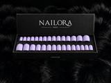 Adèle press on nails set with Nailora Paris packaging box