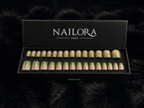 Bérénice press on nails set with Nailora Paris packaging box