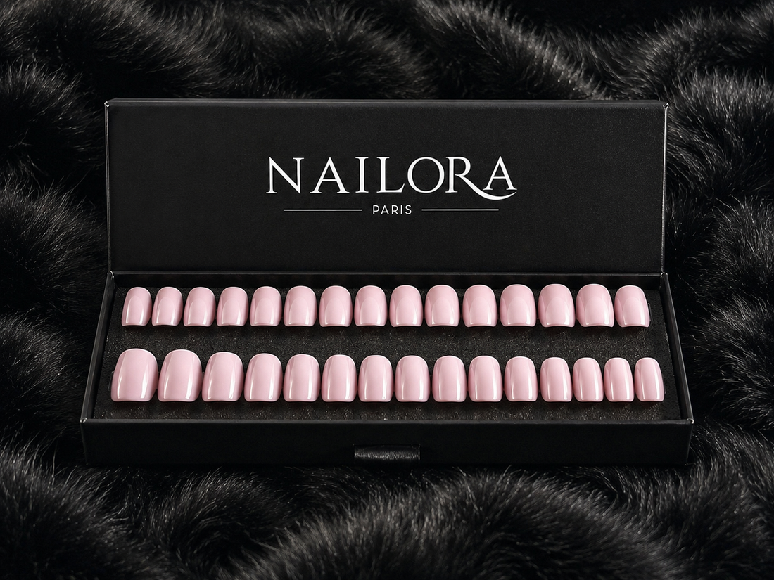 Lilac Square press on nails — Nailora Paris