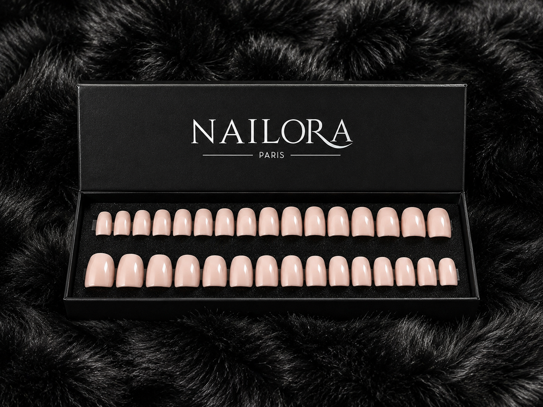 Nude Square press on nails — Nailora Paris