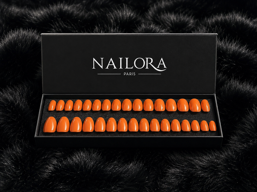 Joséphine press on nails set with Nailora Paris packaging box