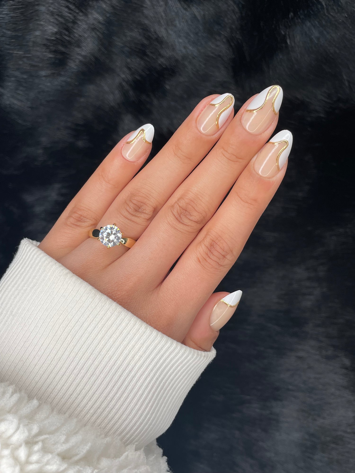 Nailora Aurore Nude French Art Almond Press On Nails — Photo 1