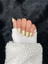 Nailora Beurre Butter Yellow Almond Press On Nails — Photo 2
