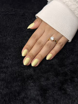 Nailora Beurre Butter Yellow Almond Press On Nails — Photo 3