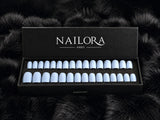 Nailora Ciel Powder Blue Square Press On Nails — Box