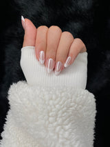 Nailora Claire French Tip Gold Almond Press On Nails — Photo 2