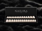 Lait milk white press-on nails Nailora Paris box packaging