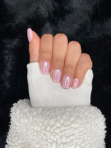 Nailora Pivoine Light Pink Pearl Square Press On Nails — Photo 2