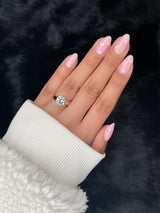 Nailora Sakura Nude Floral Almond Press On Nails — Photo 1