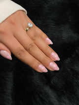 Nailora Sakura Nude Floral Almond Press On Nails — Photo 3
