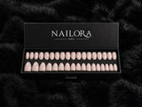 Nailora Sakura Nude Floral Almond Press On Nails — Box