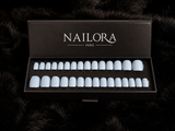 Angèle ice blue press on nails Nailora box