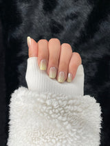 Noémie nude beige press on nails