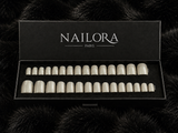 Élise nude medium press on nails Nailora box