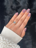 Noémie — Purple Glitter Medium Square Press On Nails
