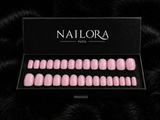 Pauline – Dusty Rose Shimmer Short Square Press-On Nails